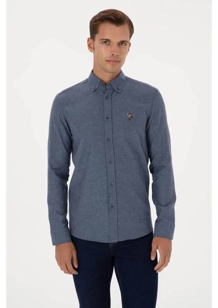 Resim 2225603 Akıs025K U.S Polo Assn. Erkek Uzun Kol Gömlek