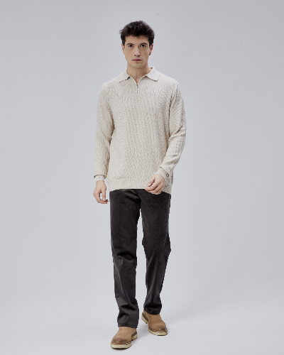 Resim Paul&More Erkek Triko Kazak 17271 Fermuarlı Polo