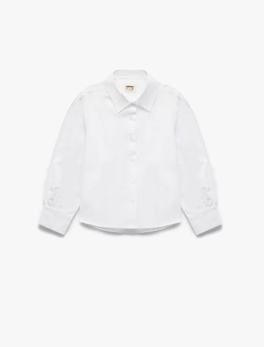 Resim Koton Kız Çocuk Uzun Kol Gömlek 6WKG60002AW