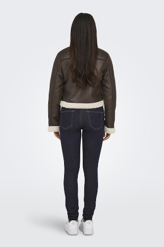 Resim Only Onlbetty Bonded Zıp Jacket Cc Otw Deri Mont ve Ceket 15322046