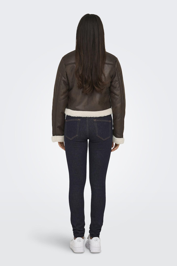 Resim Only Onlbetty Bonded Zıp Jacket Cc Otw Deri Mont ve Ceket 15322046