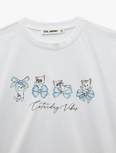 Resim Koton Kadın T-shirt 6SAL10096IK