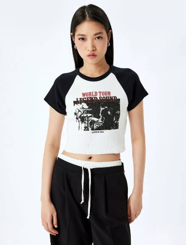 Resim Koton Kadın T-shirt 5SAL10098IK