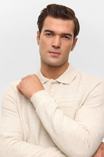 Resim SW2013700015 Polo Yaka Erkek Sweat