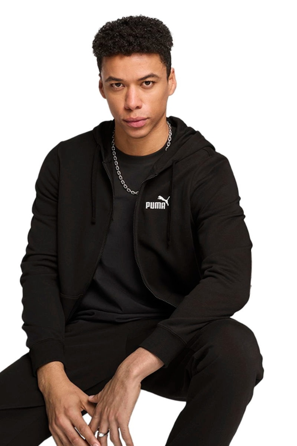 Resim Puma Ess Full-Zip Hoodie Erkek Sweat 682588-01