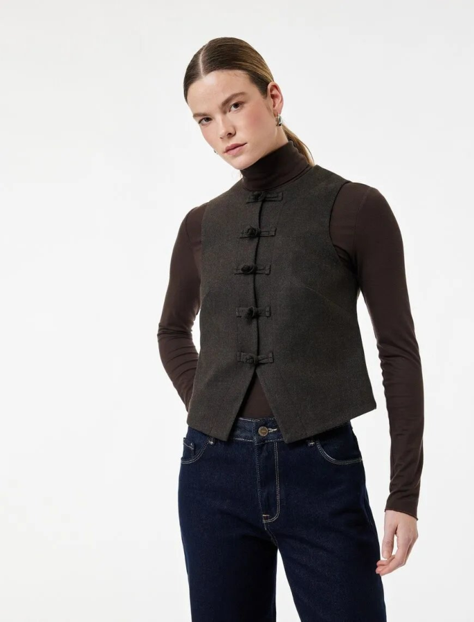 Resim Koton Kadın Yelek 6WAK20408EW