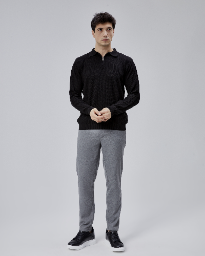 Resim Paul&More Erkek Triko Kazak 17271 Fermuarlı Polo