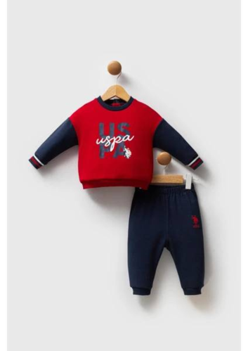 Resim U.S. Polo Assn Kids Erkek Bebek Sweat Takım USB2536