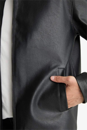 Resim Defacto Erkek Deri Mont D8525AX/BK27