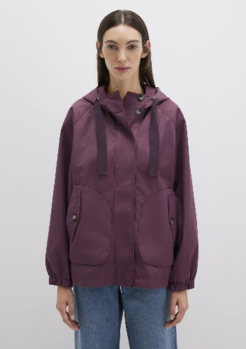 Resim Mavi Kapüşonlu Kadın Mont M1110014-70223