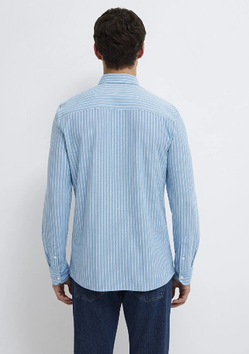 Resim Mavi Erkek Uzun Kol Gömlek M0211404-91579