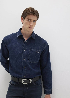 Resim Mavi Aİdan Used Erkek Gömlek M0210588-90768