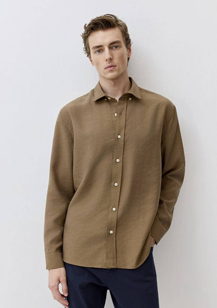 Resim Mavi Uzun Kol Erkek Gömlek M0211650-70378