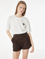 Resim Koton Kadın T-shirt 6SAL10104IK