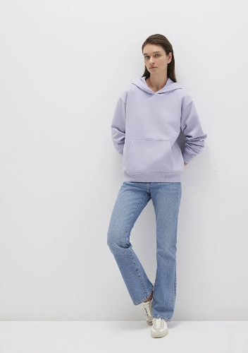 Resim Mavi Kapüşonlu Kadın Sweatshirt M167299-70531