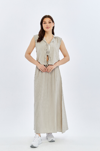 Resim Viole&More Kadın Etek Takım Kolsuz Bağlamalı