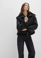 Resim Mavi Dik Yaka Kadın Mont M1110718-900