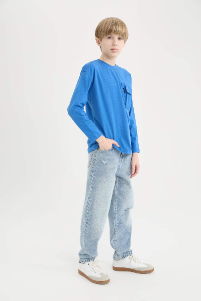 Resim Defacto Erkek Çocuk  Jean Pantolon D7209A8/NM28