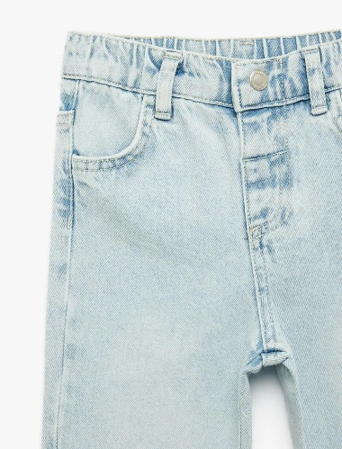 Resim Koton Kız Bebek Jean Pantolon 6SMG40003AD