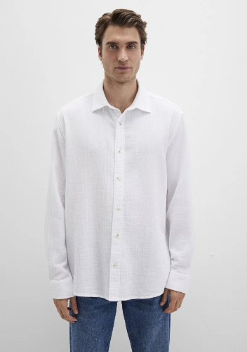 Resim Mavi Erkek Uzun Kol Gömlek M0211518-620