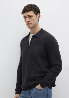 Resim Mavi Half Zip Erkek Kazak M0710337-900