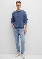 Resim Mavi Bisiklet Yaka Erkek Sweat M0S10369-70497