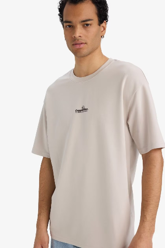 Resim Defacto Erkek T-shirt F9685AX/BG766