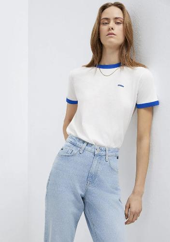 Resim Mavi Kadın T-shirt M1614089-70057