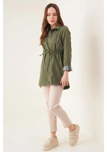 Resim Yenikoza Kadın Pardesü / Trençkot