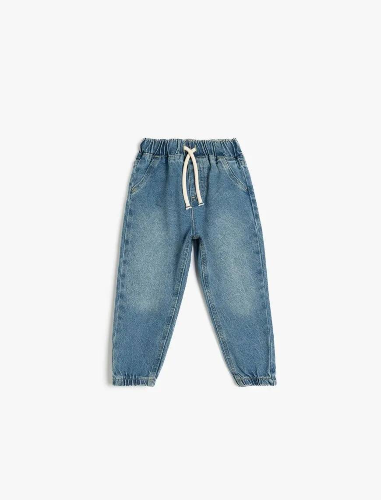 Resim Koton Erkek Bebek Jean Pantolon 5SMB40003TD