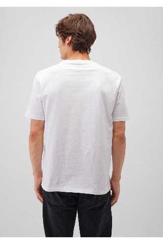 Resim Mavi Mvtr Tişört Beyaz Erkek T-Shirt M0612004-620