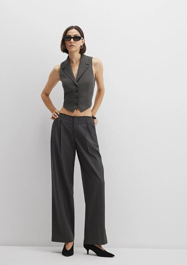 Resim Mavi Kadın Kanvas Pantolon M1011129-89329