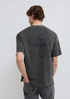 Resim Mavi Erkek T-shirt M0613203-900