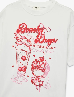 Resim Koton Kız Çocuk T-shirt 6SKG10112AK