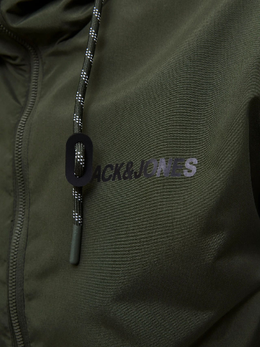 Resim Jack & Jones Jjerush Hood Bomber Noos Erkek Mont 12200208
