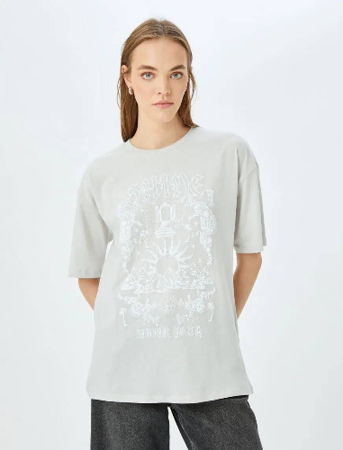 Resim Koton Kadın T-shirt 5SAL10075IK