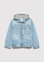 Resim Mavi Erkek Çocuk Jean Ceket M6111402-A2943