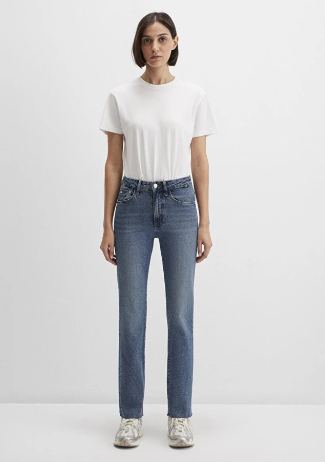 Resim Mavi Viola Kadın Jean Pantolon M101048-89176