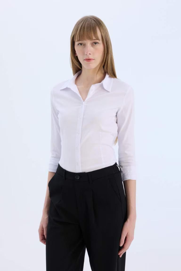 Resim Defacto Kadın Uzun Kol Gömlek I5278AZ/WT36