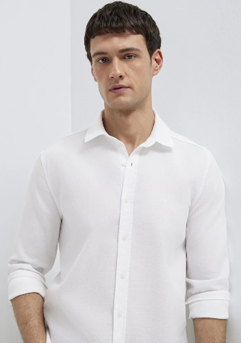 Resim Mavi Uzun Kol Erkek Gömlek M0211656-620