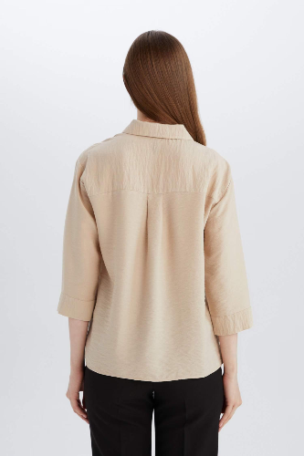 Resim Defacto Kadın Uzun Kol Gömlek E4987AX/BG352