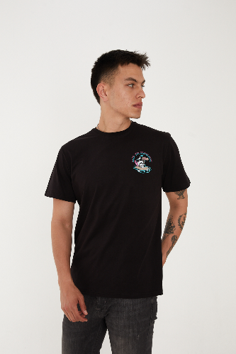 Resim Paul&More T-004 Skull Erkek T-Shirt