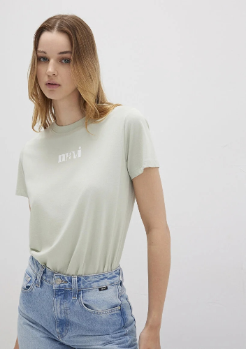 Resim Mavi Logo Kadın T-Shirt M1612241-70148