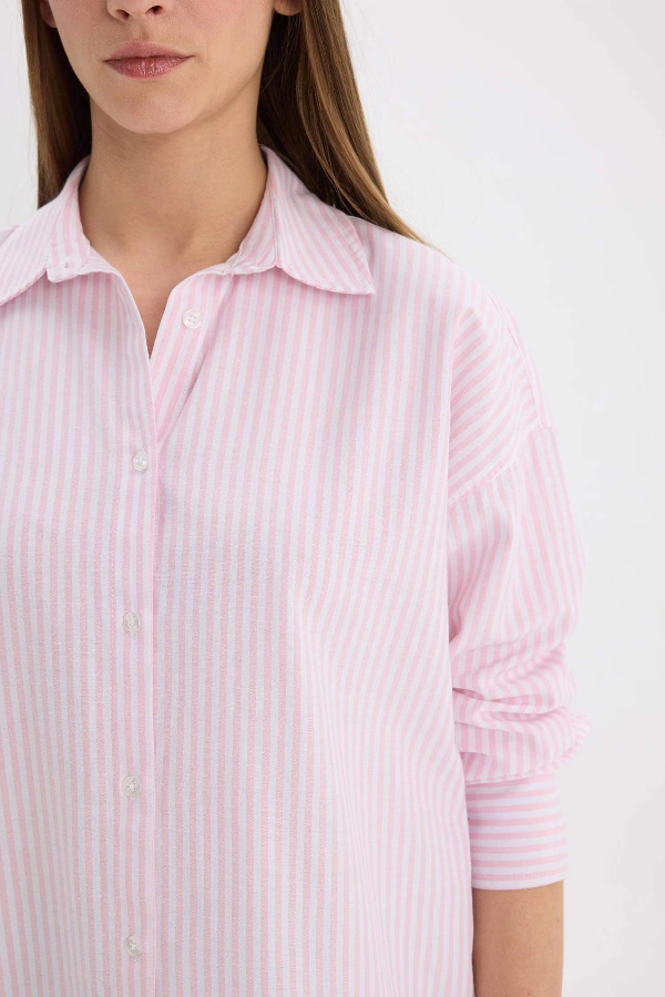 Resim Defacto Kadın Uzun Kol Gömlek D4512AX/PN440