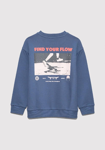 Resim Mavi Find Your Erkek Çocuk Sweat M6S10128-86702