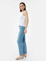 Resim Koton Kadın Jean Pantolon 6Wal40029Md