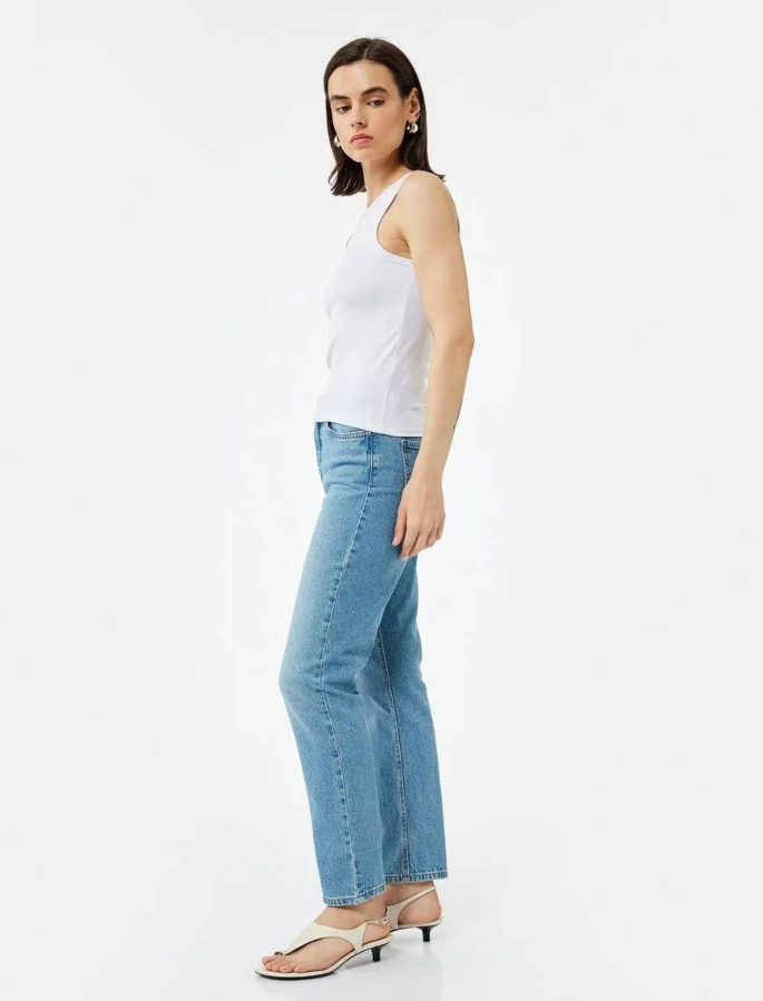 Resim Koton Kadın Jean Pantolon 6Wal40029Md