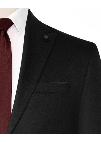 Resim TK1000600303 Erkek Slim  Kalıp Düz Takım Elbise 6 Drop