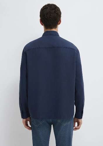 Resim Mavi Erkek Uzun Kol Gömlek M0211482-70490