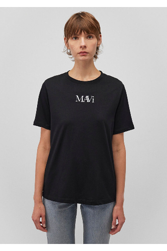 Resim Mavi Mavı Logo Kadın T-Shirt M1611594-900